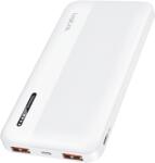 LogiLink Mobile Power Bank, LiPo, 10.000 mAh, 2x USB-A + USB-C, PD 20W, бял