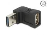Delock Адаптер Delock - 65521 (USB2.0, мъжки A - женски A, завъртян нагоре/надолу) (65521)