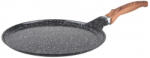 Voltz Tigaie pentru clatite Oliver Voltz OV54324C24, 24 cm, Acoperire antiaderenta marmorata, Inductie, Negru melanj (OV54324C24)