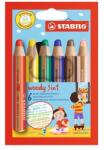 STABILO Woody 6бр. смесени цветни моливи 3в1 8806 (8806)