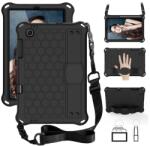 Gigapack Samsung Tab S6 Lite 10.4 LTE GIGAPACK Defender Силиконов удароустойчив протектор за телефон с каишка за рамо, ЧЕРЕН GP-99493 (GP-99493)