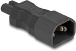 Delock Захранващ адаптер IEC 60320 - C14 - C7, мъжки / женски, 2, 5 A, прав