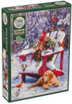 Cobble Hill Puzzle Cobble Hill din 1000 de piese - Zi de iarnă (40211) Puzzle