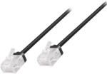 LogiLink Cat. 6A Slim High-Flex пач кабел черен 3.00 м