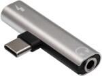 Akyga Адаптер Akyga USB тип C /USB тип C /Жак 3, 5 мм Сив AK-AD-71 (AK-AD-71)