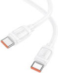 hoco. X115 Surpass 240 W кабел за бързо зареждане на данни C-C бял