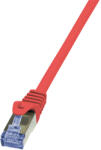 LogiLink Пач кабел PrimeLine, Cat. 6A, S/FTP, червен, 3 м
