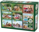 Cobble Hill Puzzle Cobble Hill din 1000 de piese - Veverițe în vacanță (40256) Puzzle