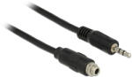 Delock 3.5 mm стерео жак кабел женски с винтова резба 3.5 mm стерео жак мъжки 100 cm