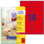 AVERY Етикет AVERY L7263R-25 99, 1x38, 1mm лазерен неоново червен 350 етикета/кутия 25 листа/кутия (L7263R-25)