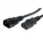Kolink VALUE Удължителен захранващ кабел C14 - C13 M/F 0, 5 m черен (19.99. 1505) (19.99.1505)
