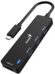 Genius UH-400 4-портов черен USB хъб 31240002400 (31240002400)