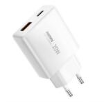REMAX ULTRA THIN зарядно устройство USB-Type-C гнездо 20W, ултратънко, FEHÉR RP-U01-AC (RP-U01-AC)