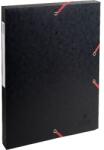 Exacompta A4 2, 5cm черна преспандирана картонена гумена кутия P2070-0185 (P2070-0185)