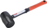 Extol гумен чук с дръжка от фибростъкло, черен каучук ; 80 mm, 0, 91 kg