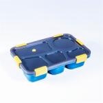 Iris KT-004-BL Син пластмасов контейнер за храна с 5 отделения (KT-004-BL)