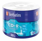 Verbatim 43787 CD-R 700MB/52x/extra protection записваема повърхност/презаписваем компактдиск 50бр. /опаковка (43787)