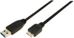 LogiLink USB 3.0 кабел с конектор A-B Micro 2x мъжки 2.00 метра (CU0027)