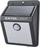 Extol LED светлина в нощен режим на готовност, 0, 4 W, 16 LED; 120 Lm, соларен панел + сензор, литиево-йонна батерия, 1200 mAh, възможност за монтиране на стена