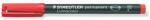 STAEDTLER Алкохолен маркер, OHP, 0, 6 mm, STAEDTLER "Lumocolor 318 F", червен 318-2 (318-2)