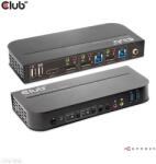 Club 3D KVM превключвател - CSV-7210 (двоен DisplayPort, 4K60Hz, HDMI, KVM, IR дистанционно управление) (CSV-7210)