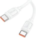 hoco. USB 2.0 C-C кабел 1m X115 Surpass 240W бял (HC652025) (HC652025)