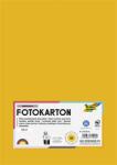 FOLIA Декоративен картон, 2 страници, A4, 300 g, 50 листа, FOLIA, тъмножълт 614/50 16 (614/50 16)