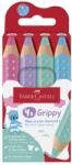 Faber-Castell Цветни моливи FABER-CASTELL Grippy пастелни цветове 4 броя 110702 (110702)