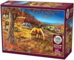 Cobble Hill Puzzle Cobble Hill din 2000 de piese - Toamna aurie în munți (49022) Puzzle
