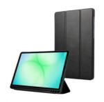 Samsung Tab A11 LTE Проектиран за SAMSUNG калъф за поставяне, кожен ефект FLIP, държач за настолен компютър, ЧЕРЕН (GP-FBX130AEABW)