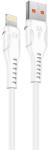 S-Link Кабел S-Link - SL-X242 (3A, 12W, бързо зареждане, Lightning, 100cm кабел за данни+зареждане, бял) 31620 (31620)