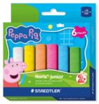 STAEDTLER Асфалтова креда, джъмбо, STAEDTLER "Noris Junior 2365", Прасето Пепа, 6 цвята 2365 C6 L1 (2365 C6 L1)