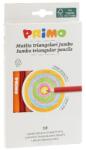 Primo Цветни моливи primo джъмбо триъгълни 12 броя 519maxitris12e (519maxitris12e)