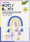 FOLIA Декоративен картон, 2-странен, 24x34 cm, 270 g, 20 листа, FOLIA "Basic Rainbow", 20 различни модела (48249)