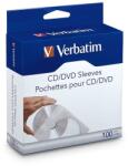 Verbatim 49976 100 бр. /опаковка хартиени калъфи за CD (49976)