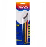 Nebulo Комплект четки nebulo от боядисано дърво (2, 4, 6, 8, 10) hek-f-5 (hek-f-5)