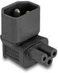 Delock Захранващ адаптер IEC 60320 - C14 - C5, мъжки/женски, 2, 5 A, огънат на 90