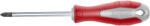 Fortum Отвертка, PZ, стомана S2, магнитна; PZ2x125mm, FORTUM