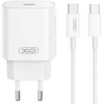 XO Зарядно устройство за мрежата XO CE25 с гнездо Type-C 25W, бързо зарядно устройство PD + кабел Type-C, БЯЛ XO-CE25+TYPEC (XO-CE25+TYPEC)