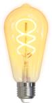 DELTACO SMART HOME SH-LFE27ST64S LED крушка, E27, волфрамова, спирала, WIFI, 5, 5 W, бяла, регулируема