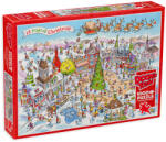 Cobble Hill Puzzle Cobble Hill din 1000 de piese - DoodleTown: 12 zile de Crăciun (44508) Puzzle