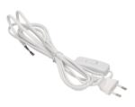 ANCO 321333 H03VV H2-F 2, 5A 250V 2X0, 75mm2 2m бял проводник с превключвател (321333)