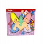 Kayet kréta puzzle pillangó alakú 6 szín (5609288346623)