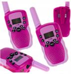 click4TOYS Rövidhullámú Gyerekeknek Walkie-ilyen Rózsaszín Kijelző Zseblámpa Szett 2EL (2261)