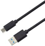 PremiumCord Кабел USB 3.0 gen2, USB-C - USB-A, 10Gbit/s, 60W, M/M, 1m, черен KU31CK1 (KU31CK1)