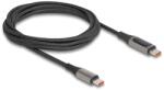 Delock USB 2.0 кабел USB Type-C мъжки към мъжки с измервател на мощността, PD 3.0 100 W, 2 m