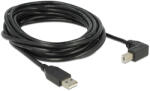 Delock USB2.0 кабел USB A щепсел - USB B с 90 конектора, 5 м