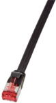 LogiLink Patch Cable SlimLine, плосък, Cat. 6A, U/FTP, черен, 2 м