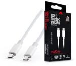 Maxlife TF-0181 1m 100W Type C мъжки-мъжки бял кабел за данни и зареждане (TF-0181)