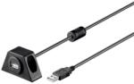 PremiumCord usb 2.0 a - a кабел, m/f, за настолен компютър, 2 м, черен ku2dock2 (ku2dock2)